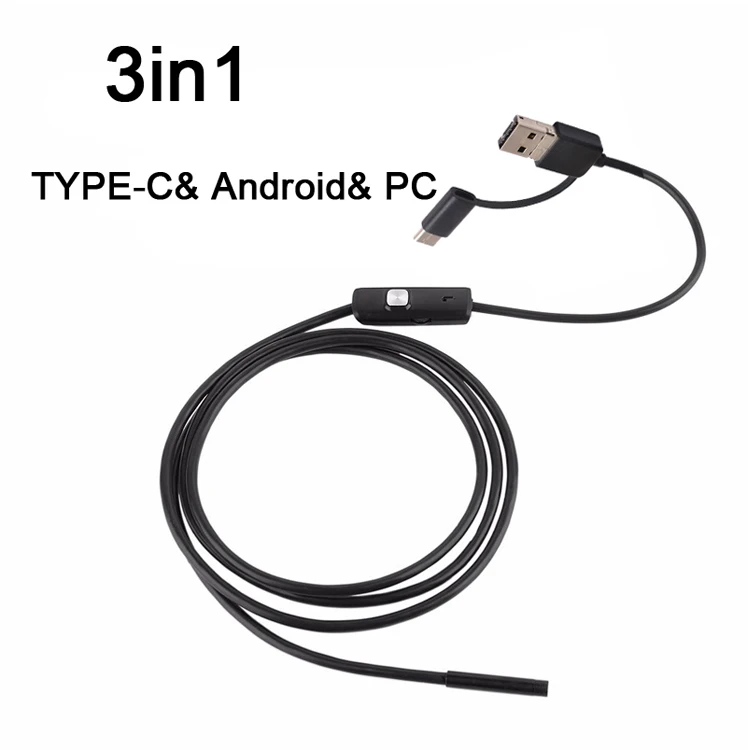7MM 640*480 2M Soft Line Video Inspection Camera Inspection Camera Soft Endoscope Wifi Endoscope Ip67 Inspection Camera