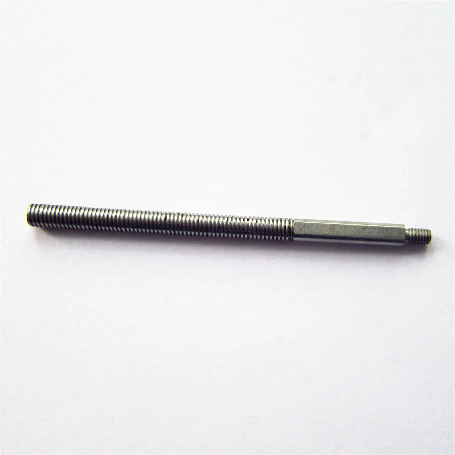 CNC lathing worm shaft with gear