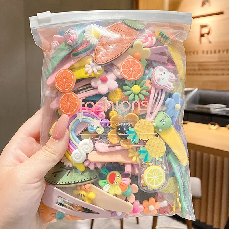 Cartoon Set Children Cut Princess Hairpin Headdress Girls Hair Clips Accessories Hairgrips Wholesale