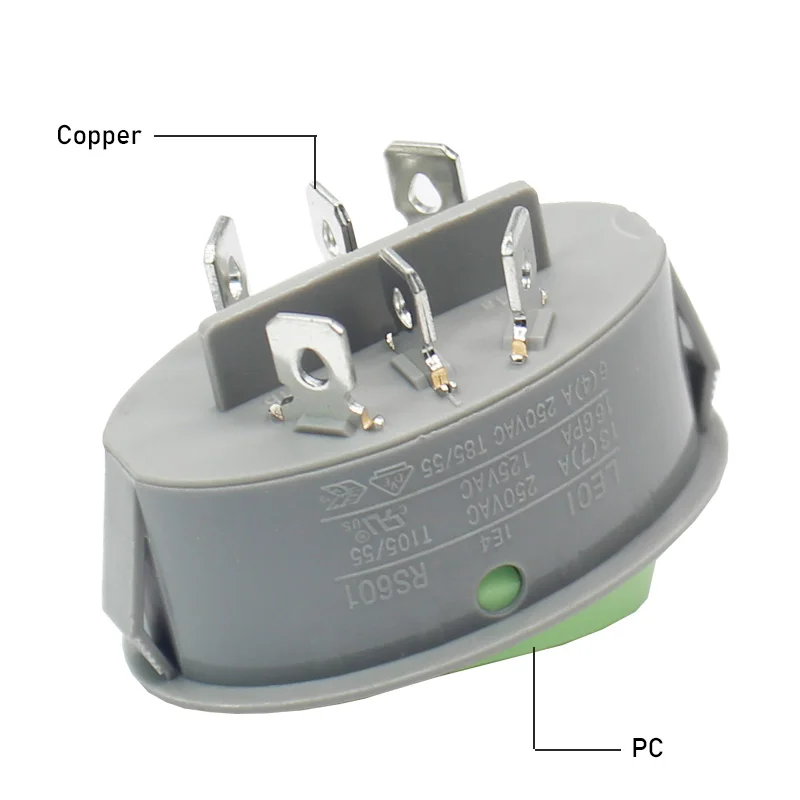 RS601E 1030041 6 pin  10A Toy  power switch for 3D printer electric blanket  hair dryer oven microwave