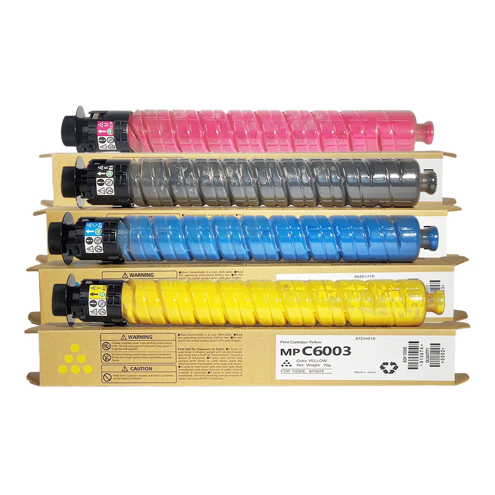 Original Refill Toner Cartridge MPC6003 Color photocopier machine For RICOH MP C4503 C4504 C5503 C6003 C6004