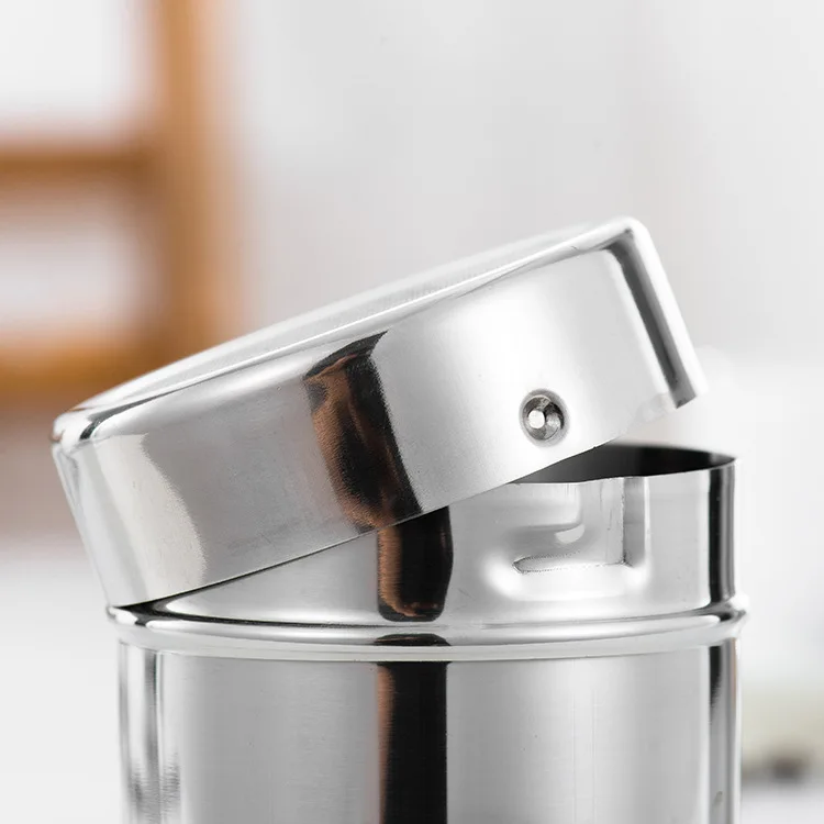Stainless Steel Kitchen Accessories Chocolate Icing Sugar Powder Cocoa Flour Coffee Sifter Shaker Cooking Tools With Lid