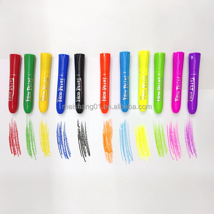 Water-Based Glow in the Dark Face Paint Stick for Halloween Party Body Art Washable and Easy to Use
