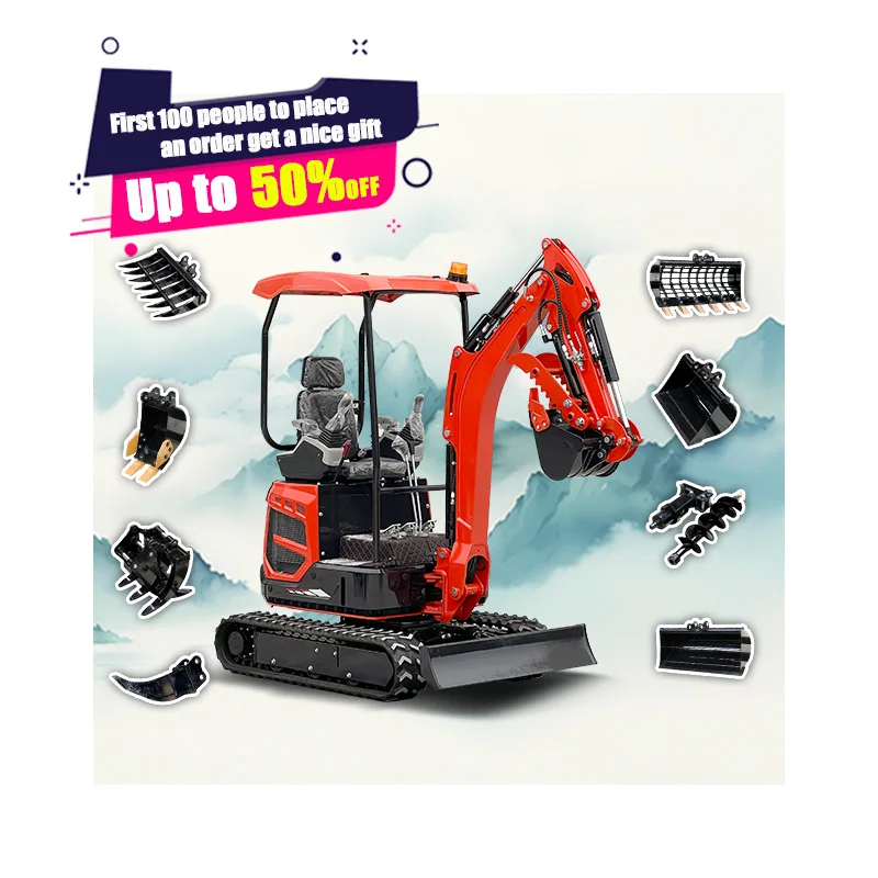 Free shipping EPA/Euro5 engine best High quality small excavator 1.8 ton 2.5 ton 3 ton mini excavators  Hydraulic excavator