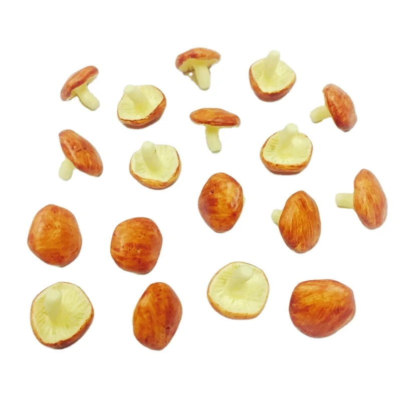 New Dollhouse Clay Handmade Miniature Food Vegetables Mushroom for DIY Doll Kitchen Accessories