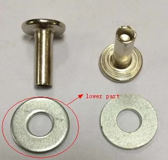 High Quality Aluminum / Steel / Brass Flat Head Semi Tubular Rivets