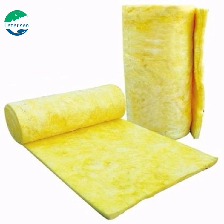 High Temperature Fireproof Heat Insulation Soundproof Glass Wool Batts blanket for Roof