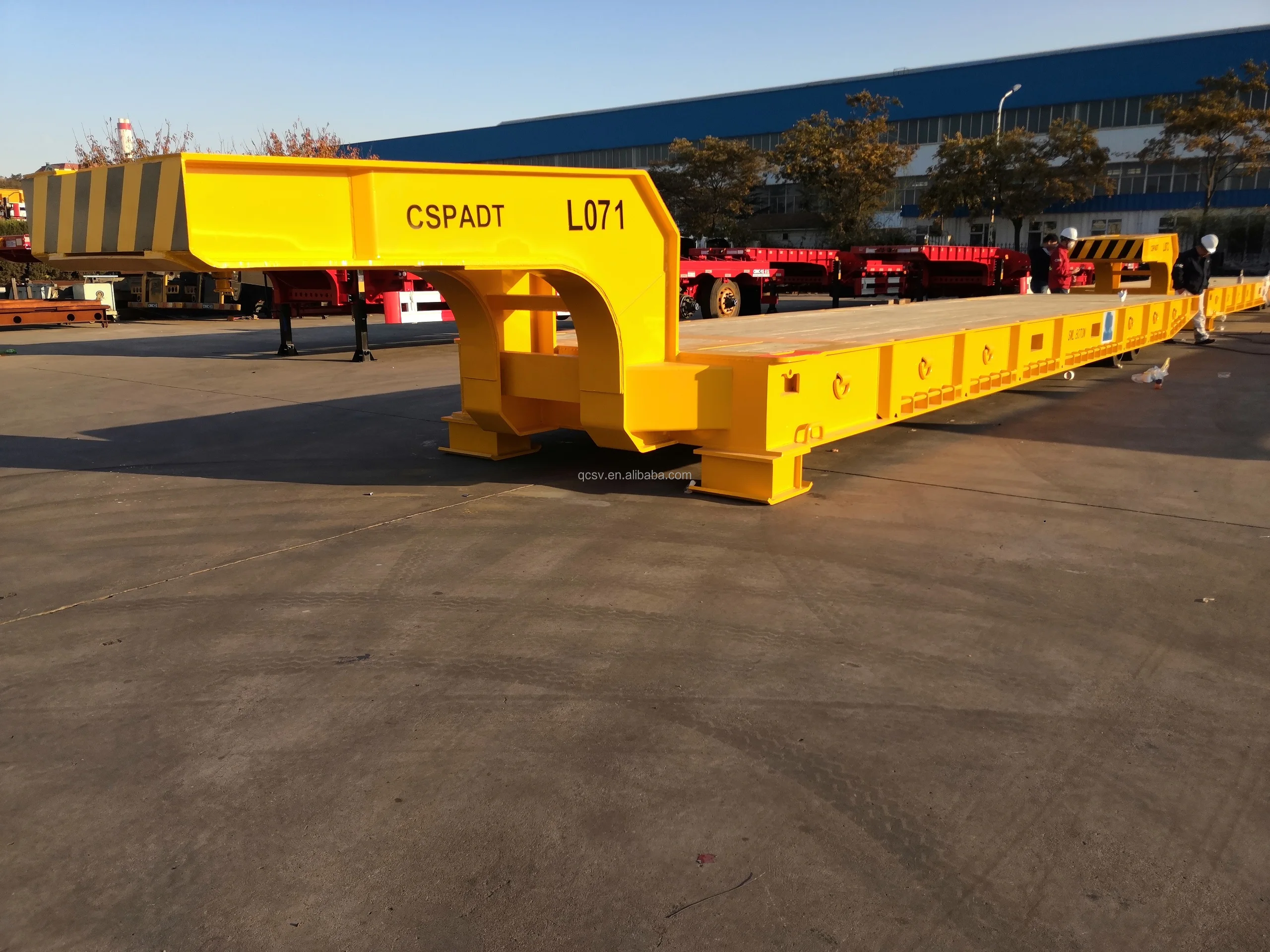 100ton gooseneck 40ft  45ft mafi trailer roro trailer