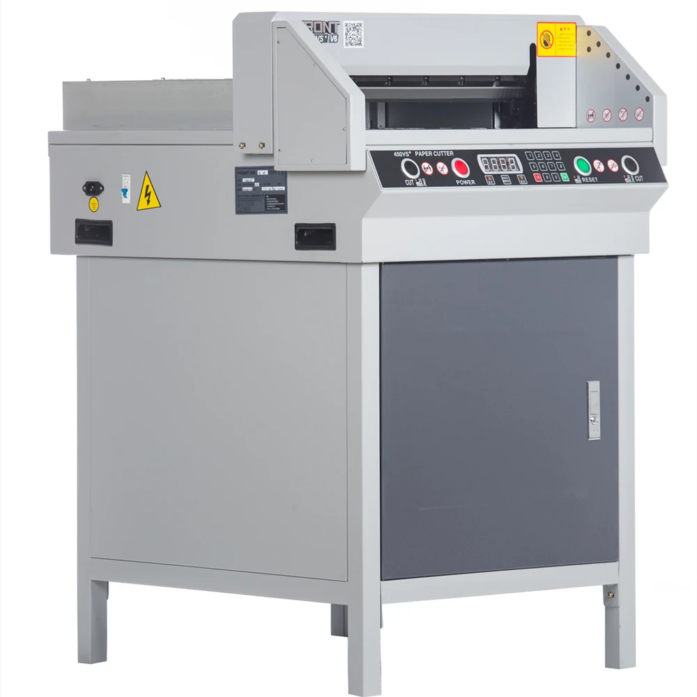 A3 A4 Guillotine Automatic Electric Paper Cutter G450VS+ Cutting FRONT