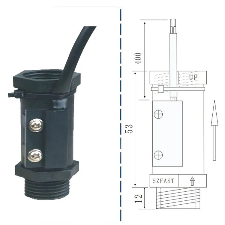 Factory supply air / liquid flow switch for dc water