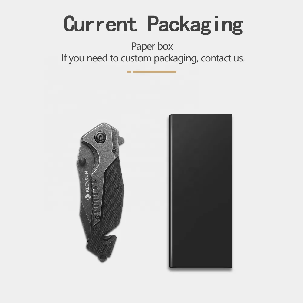Hot selling wholesale cool looking folding hunting tool stainless pocket outdoor camping  g10 handle knife