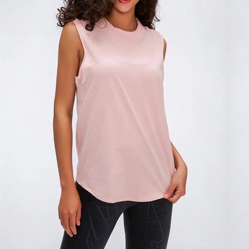 Fitness dry running blank athletic sport sleeveless  fit yoga crop tank top vest for women