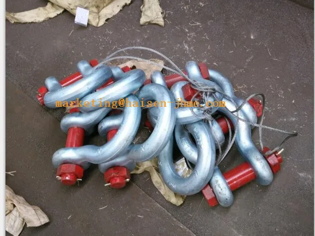 Marine anchor chain D type  detachable anchor shackle  for vessels and ships