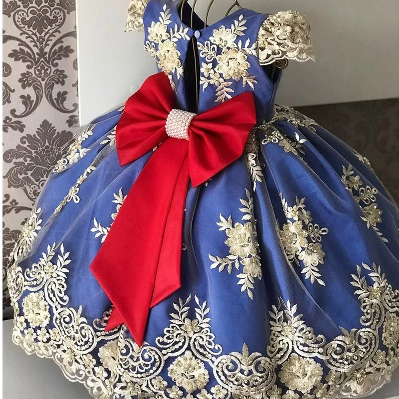 WEN Flower Girls Party Dresses Kids Clothing Wedding Gown Kids Dresses Girls Birthday Party Dresses