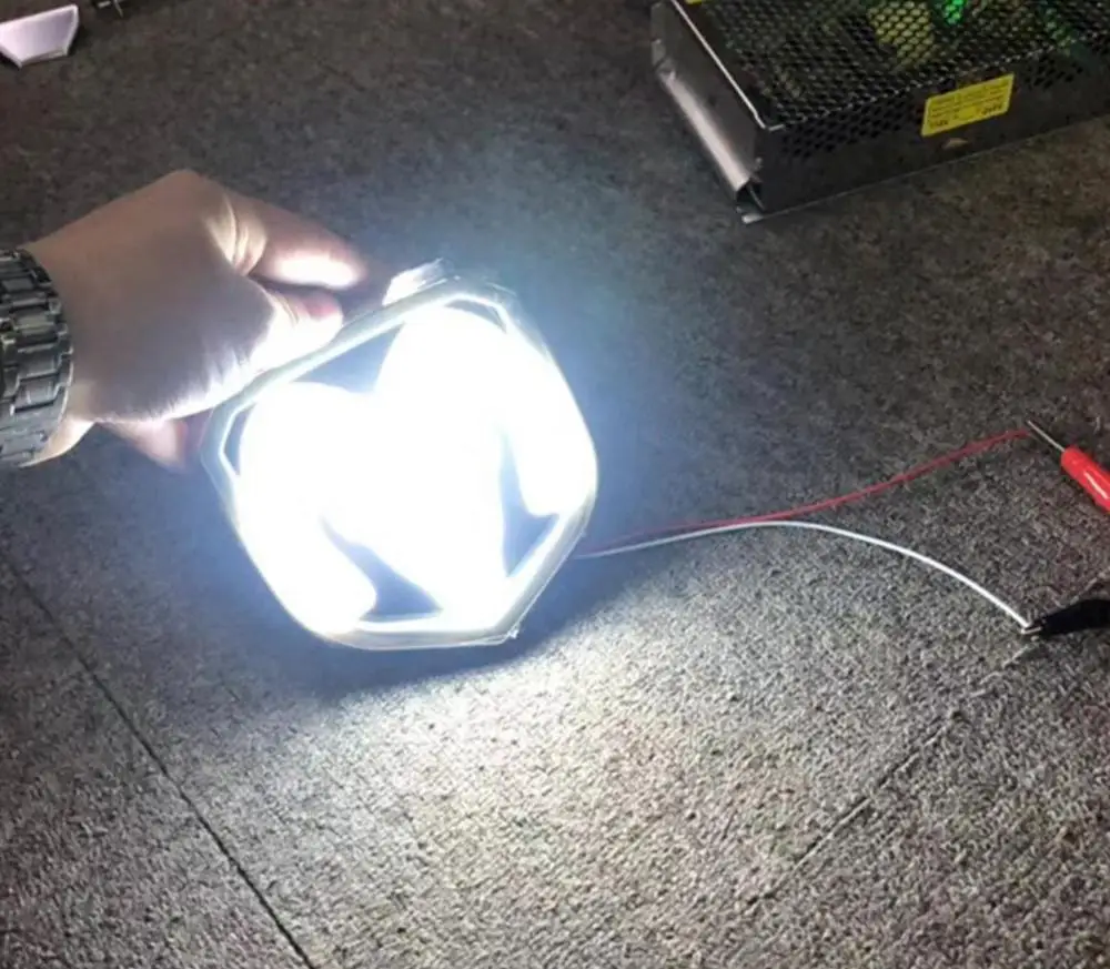 Head Blue/Red/White LED Light Rear Tailgate Emblem for Ram 1500 2500 3500