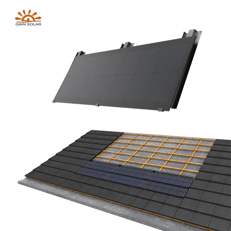Clean Solar Energy Roof Tiles 600 Watt Solar Hybrid Inverter Windows 365 On-Grid Green Roof System 1260mm*480mm Solar Panels