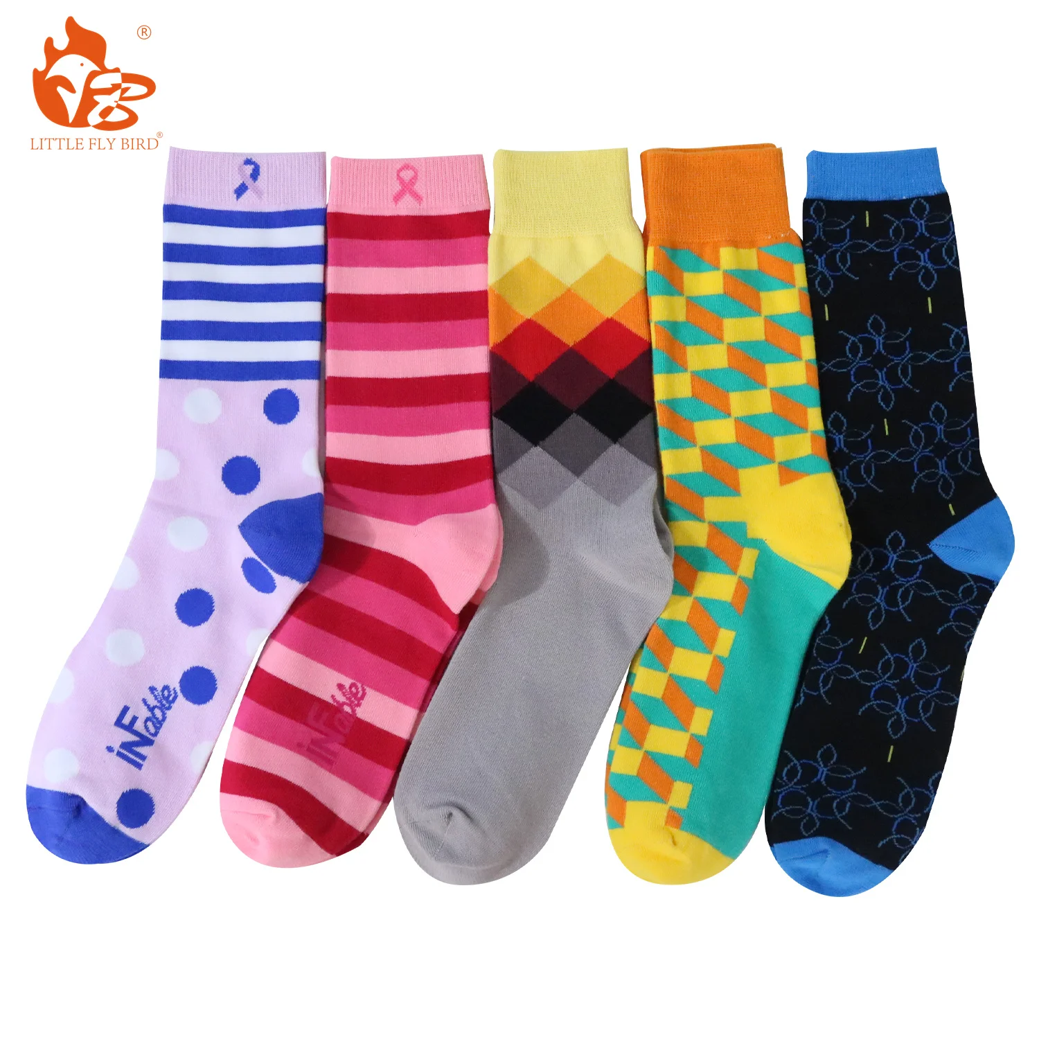 2023 Tube Casual Funny Bamboo Socks Popular Best Selling Cotton Ladies Colorful Happy Socks
