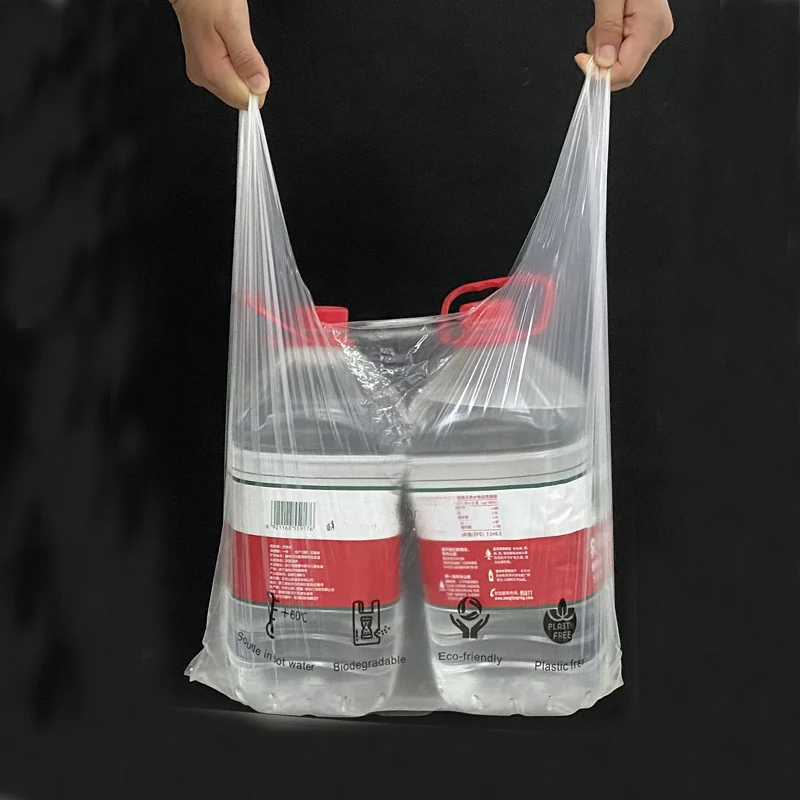 Custom water soluble laundry bags disposable pva water soluble bag for hotel