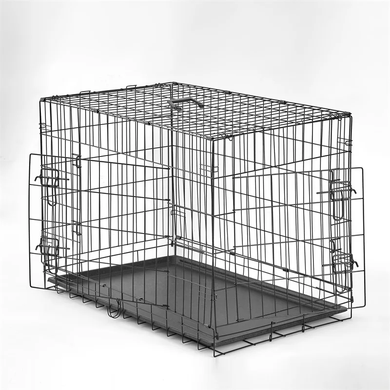 factory direct sale multi size single double doors dog crate metal wire big kennels dog cage xxl 42 inch design