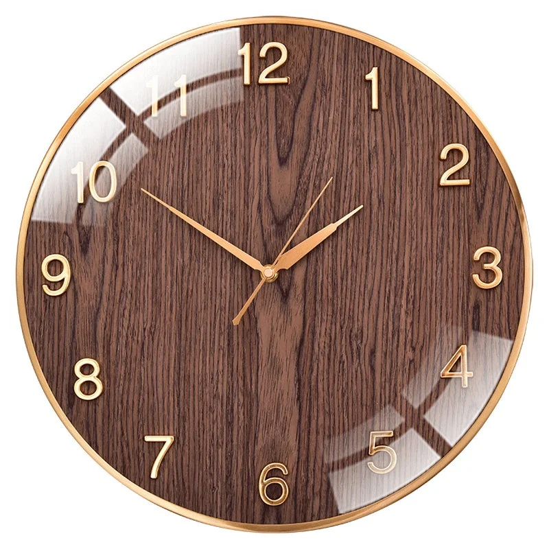 24 inch Large Roman Numeral Heavy Vintage Wood Frame Metal Wall Clocks for Living Room Decor Large Decorative Clock Oversized