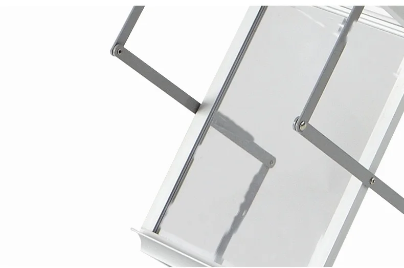 Zed-up Lite A4 Literature Display Stand  double sided acrylic shelves  folding display for magazines brochures