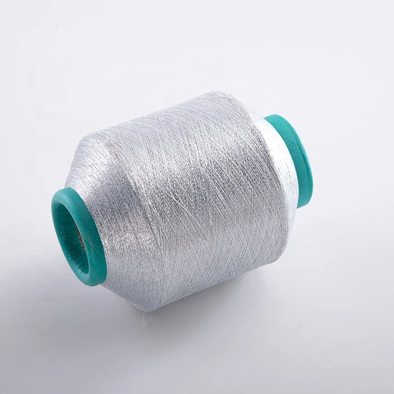metallic yarn manufacturer sparkle yarn soft MH-type lurex thread zari shiny polyest yarn for knitting and weaving