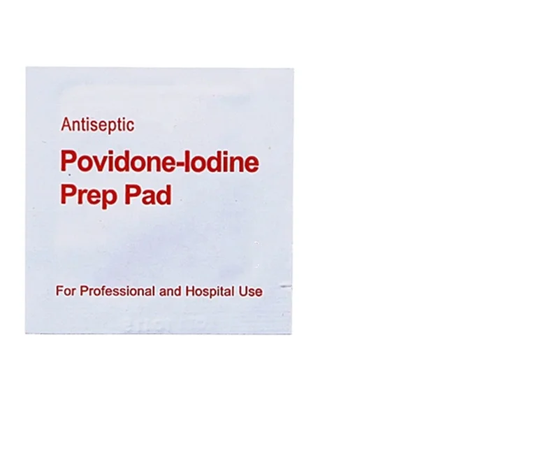 customized medical antiseptic Povidone-Iodine pad in hospital home school hotel