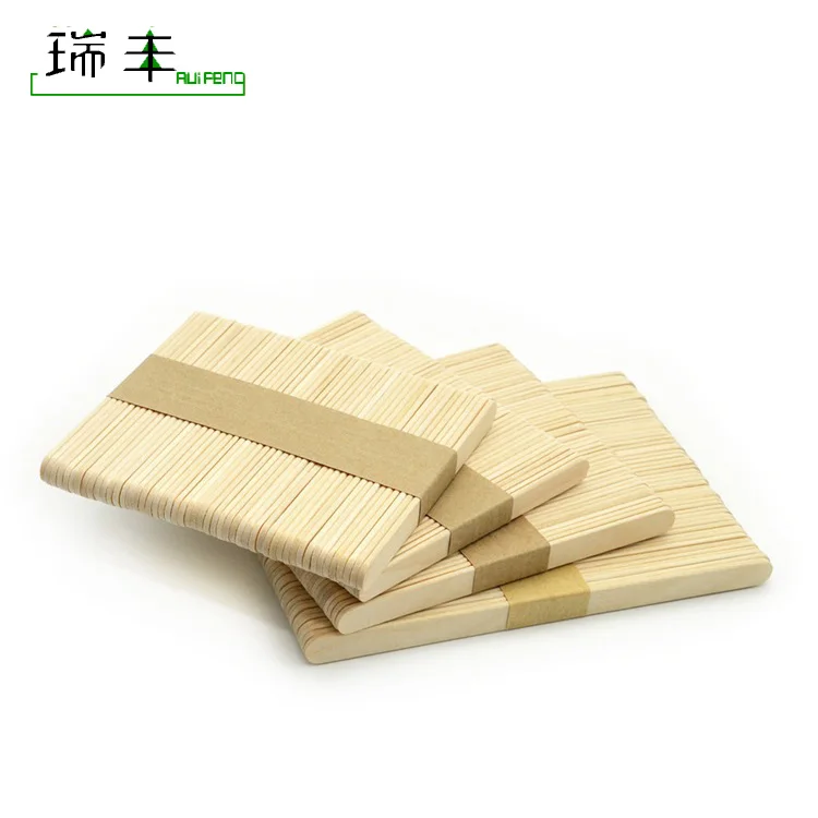 bulk branding birch round edge wooden ice cream stick