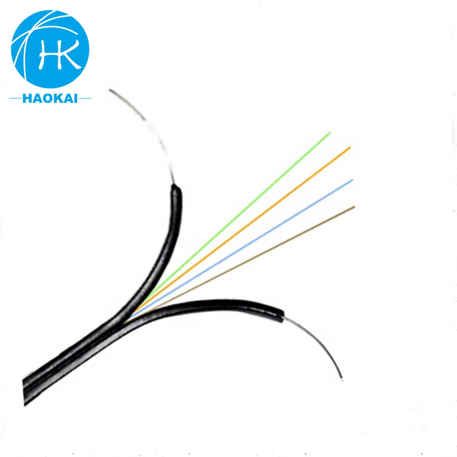 Ftth Drop White G657a Compatible Quality 12 Core G652d Single Mode Fiber Optic Cable