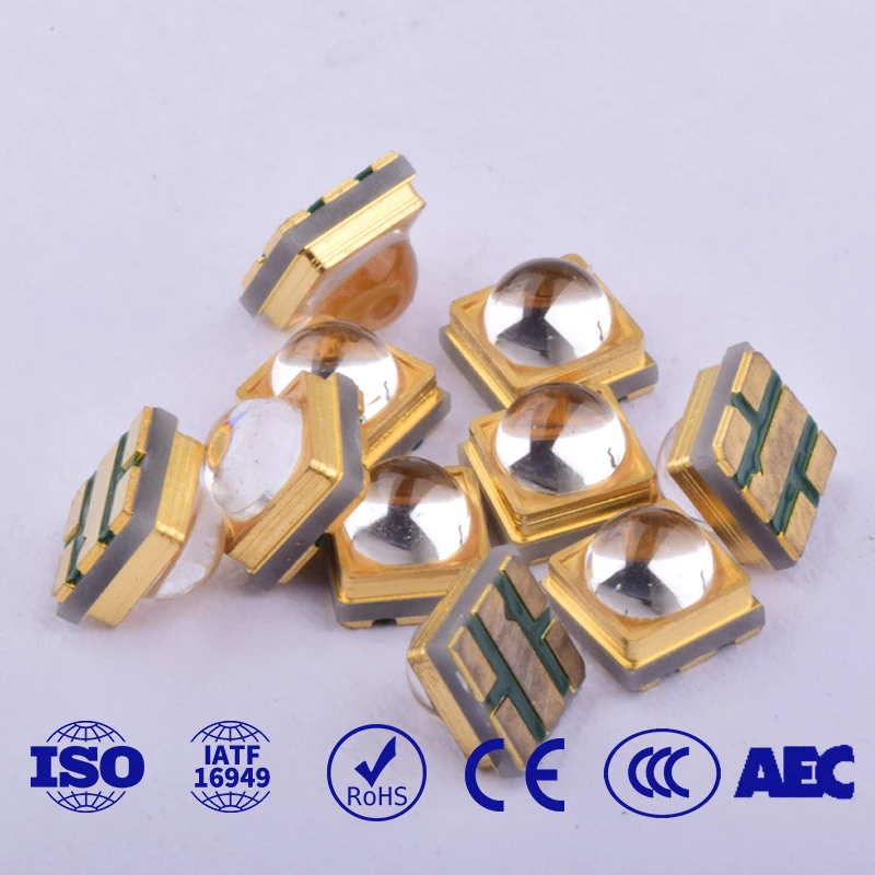 Custom High radiant power 3w 4w UVA UVB UVC 250nm 260nm 265nm 360-380nm 385-405nm Purple LED UV LEDs for uv led lash lamp