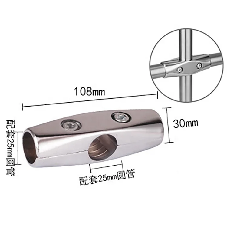 Bulk stainless steel pipe fittings 3 ways pipe clamp tube connector