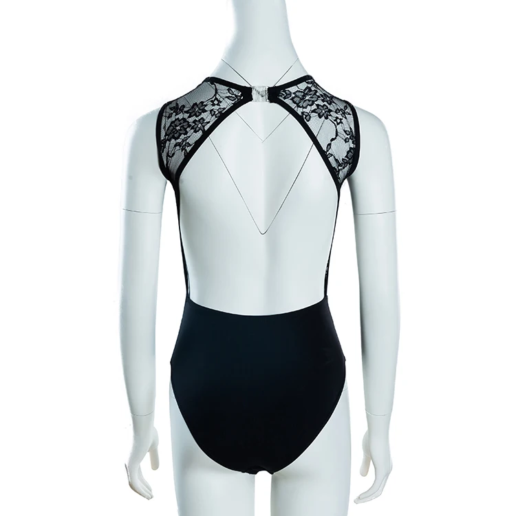High Quality dance wear  lace leotatds sleeveless Ballerina Bodysuit  for Girls Dancewear
