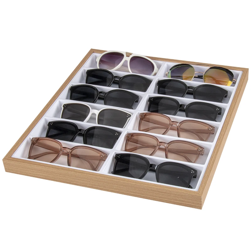 Wholesale Sunglasses Case 12 Pcs Sunglasses Storage Box Small Display Trays For Eyewear