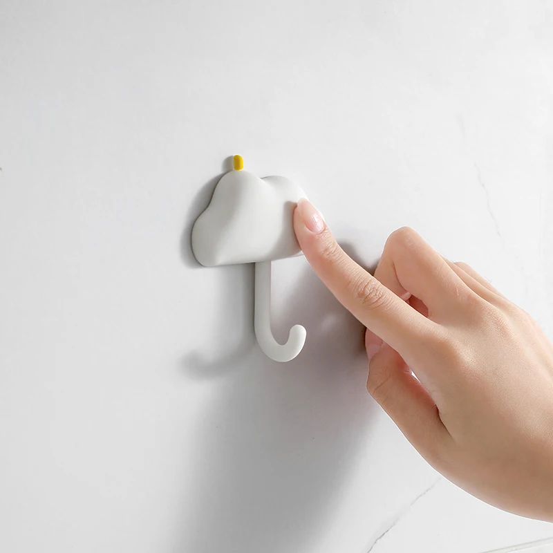 Minimalist style Self adhesive hanging bathroom wall hooks creative Easy to install cute nebula door hooks