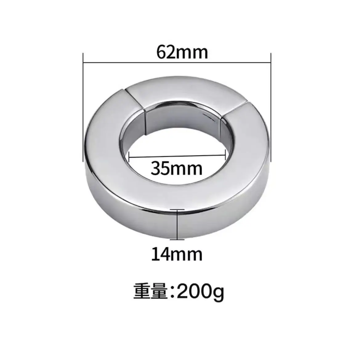 Heavy Duty male penis ring Magnet Stainless steel penis bondage lock cock Ring Bondage Ring toys