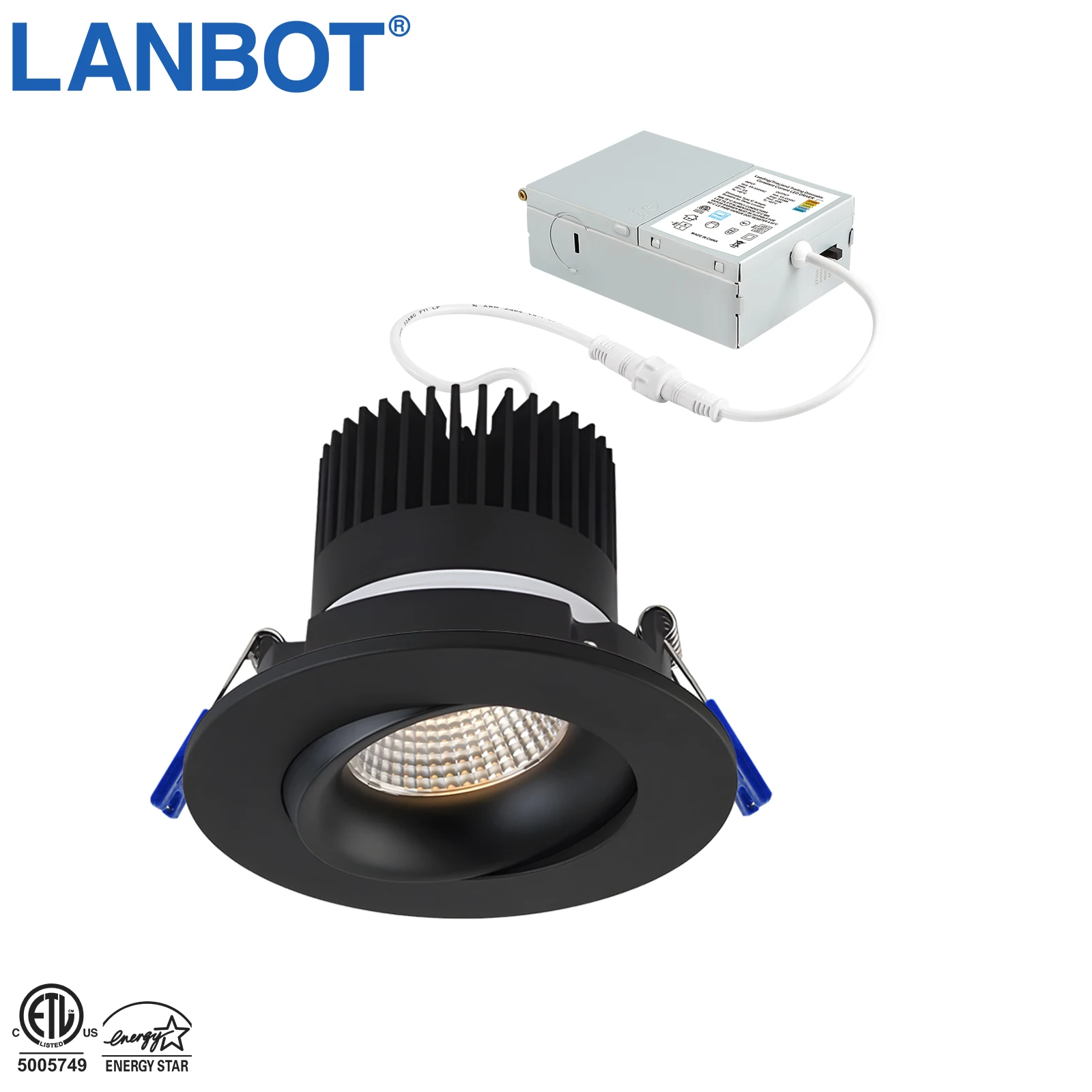 CE Anti-glare Ceiling Spotlamp Professional Hotel Lighting Adjustable 3.5Inch 15W Downlights for Living room Bedroom