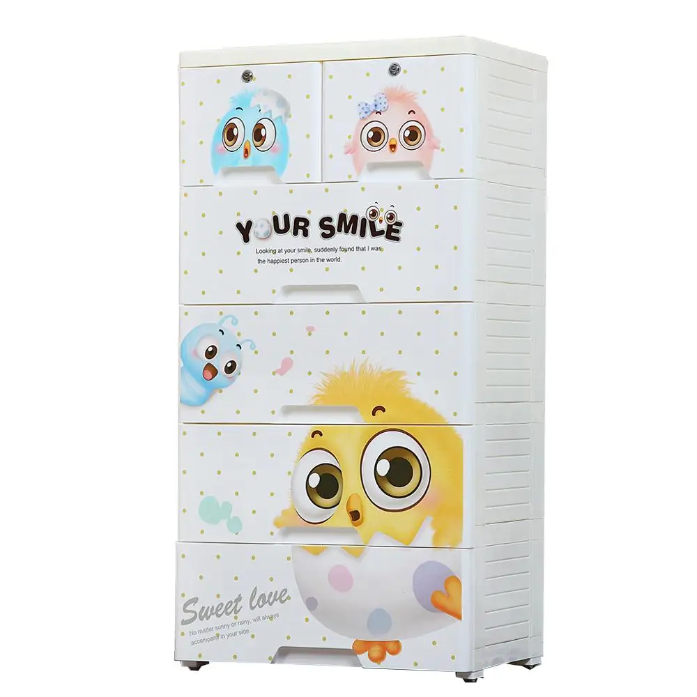 Новый стильный шкаф для хранения детской одежды пластиковый