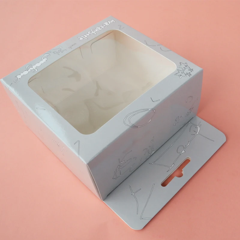 Wholesale printing your own logo high quality cheap price small carton box with clear window for packaging of retail products