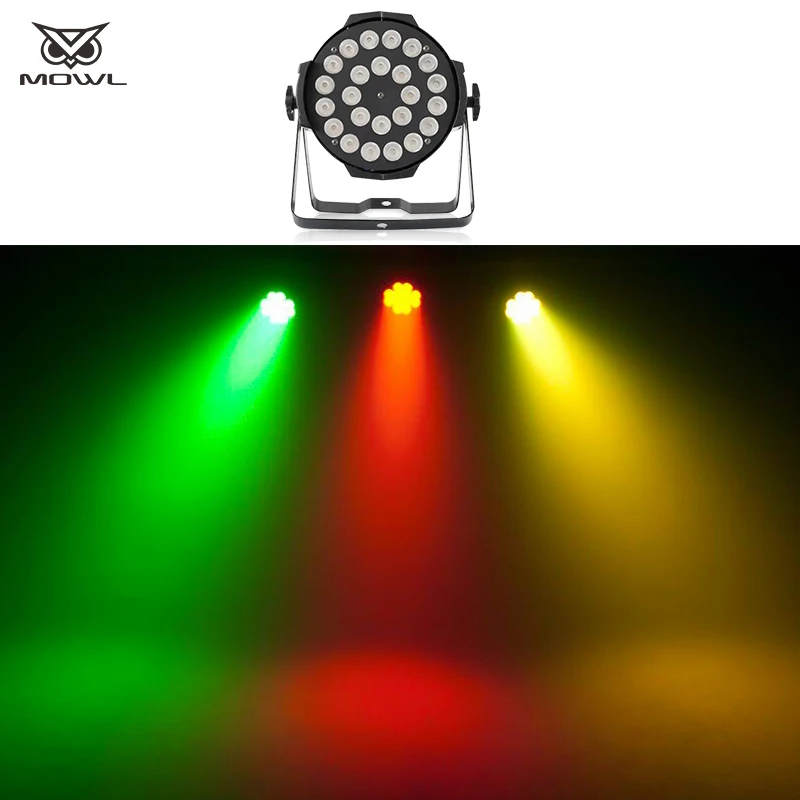 24x18W RGBWAUV 6in1 DMX512 LED Par Can Light for Stage dj Bar Disco