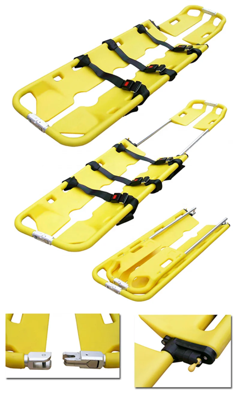 Dinggong MDK-C2 high quality safely ambulance operators plastic scoop stretcher trolley low price