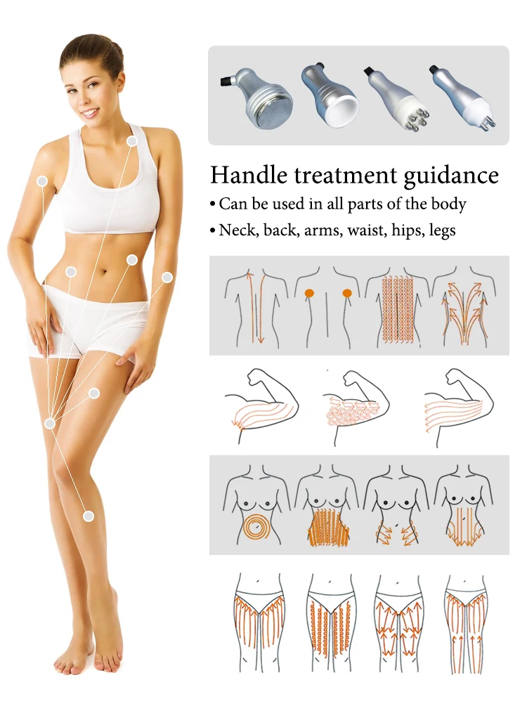 2024 New Rf Cavitation Reduce Cellulite Sculpt Body Machine 20K Ultrasonic Cavitation Machine Radio Frequency Cavitation Machine