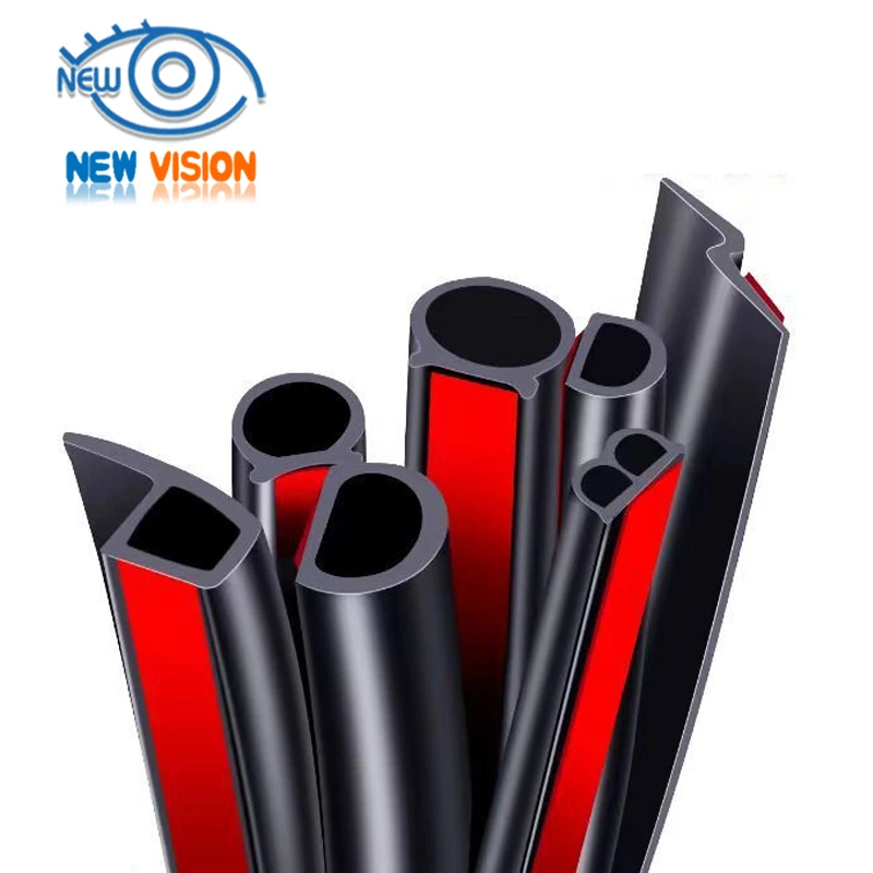 Soundproof EPDM car door rubber edge trim seal striping edge protector