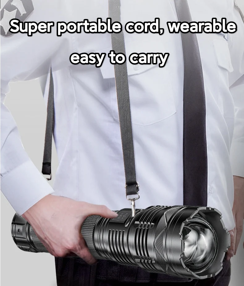 Titok Facebook Youtube Hot Super Bright 2KM Long Range rechargeable White LED Laser Flashlight Torch