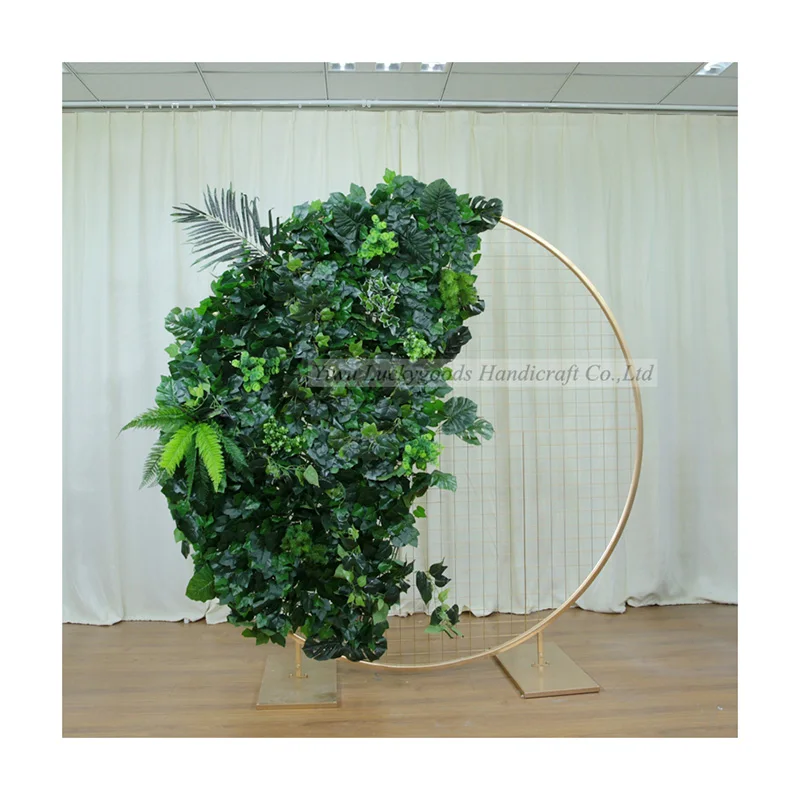 LFB1472 Luckygoods индивидуальный искусственный шелк растение Круглый Свадебный сценический фон
