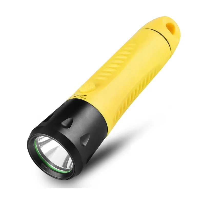 Factory Outlet Aluminum ABS Rechargeable Wide Angle Scuba Diving Torch Waterproof Led Diving Flashlight