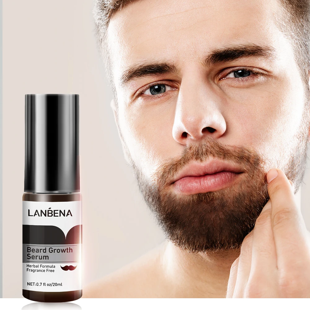 LANBENA Natural Herbal Best Beard Growth Oil Nourish Beard Care Thicken Fuller Free Shipping