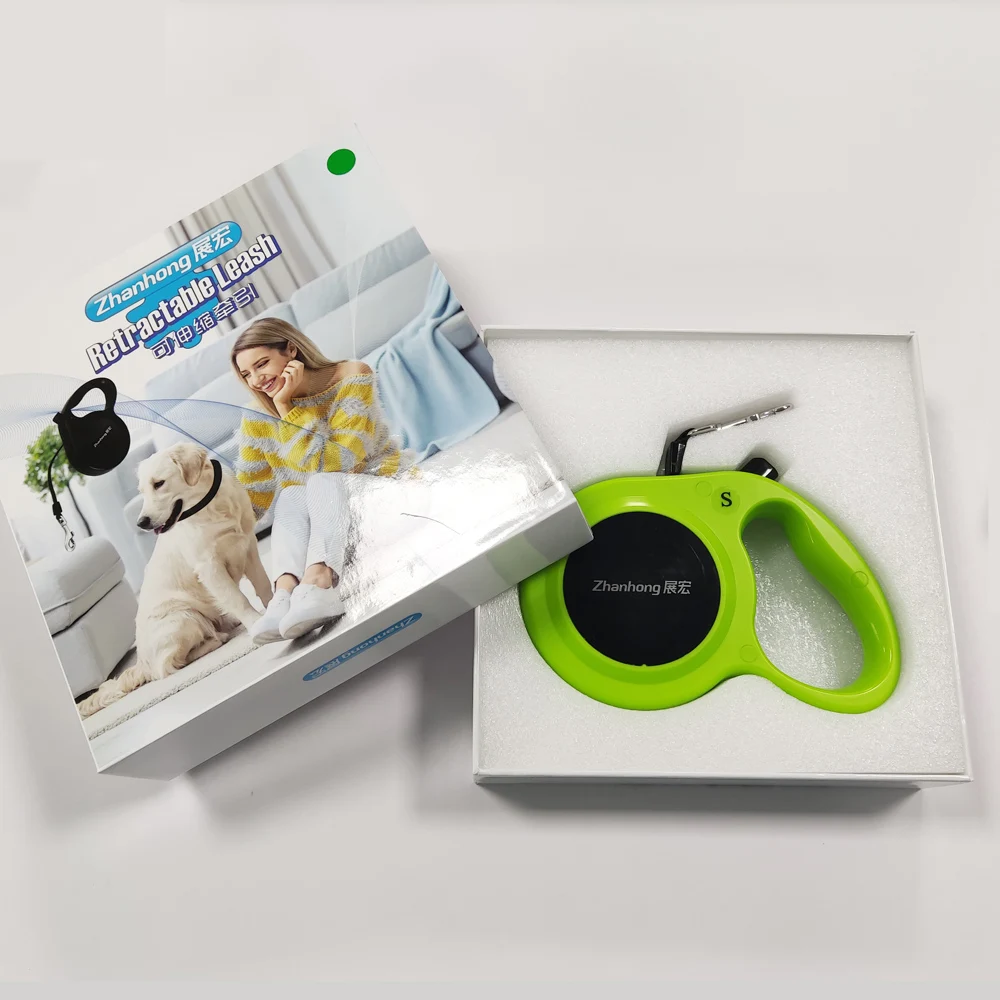 Manufacturer Wholesale Outdoor Automatic Retractable Leash Extendable Traction Training Pet Lead Nylon Black Dog Leashes