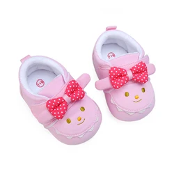 Cute animal butterfly-knot top quality toddler prewalker baby shoes