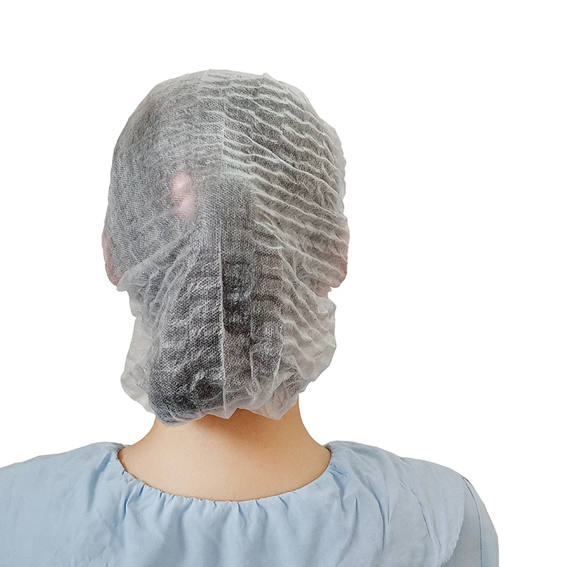 Одноразовые Bouffant шапки для волос Чистая Крышка 100 шт 21 дюймов Эластичные крышки