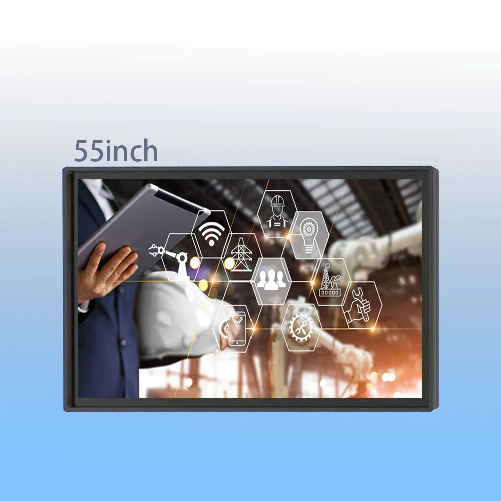 55 inch HDMI Monitor Capacitive Touch Screen Monitor Industrial CapacitiveTFT LCD screen HD-MI VGA Display Touch Screen Monitor